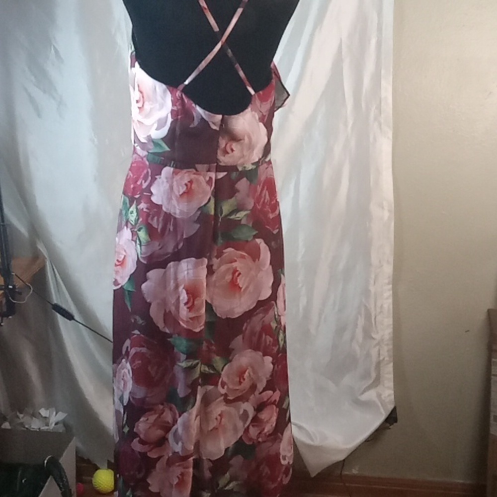 Cachet ruffled floral women's dress size 10 - Picture 4 of 7